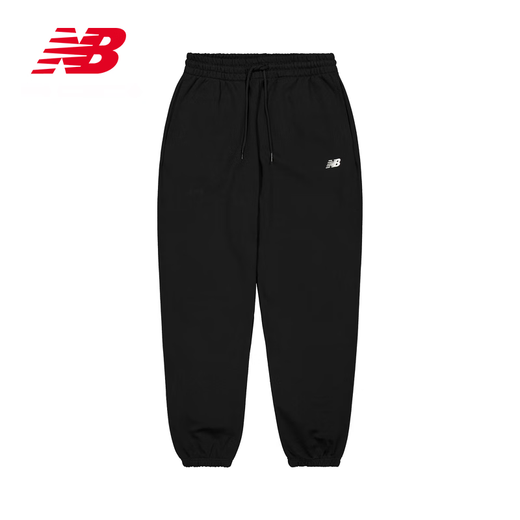 NEW BALANCE NB official sports pants men's casual loose long knitted sweatpants BK AMP41519 XL