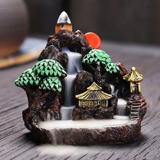 Mewai (incense burner) reverse flow incense tower incense creative ornaments aromatherapy household reverse flow incense grains toilet deodorizing incense 55 grains + I Longmen mixed fragrance