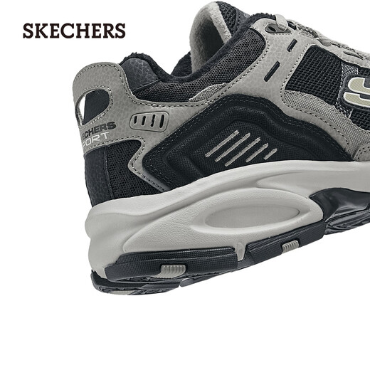 Skechers men's outdoor dad shoes retro trendy thick-soled comfortable and versatile plus velvet sports and casual shoes 237125