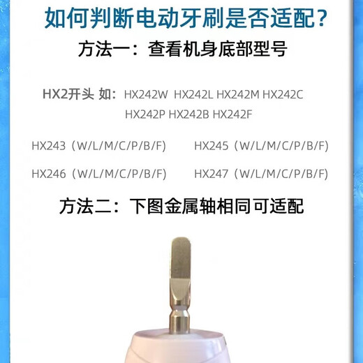 Qing Luxury Adapted Philips Toothbrush Head S3 Series HX2471/01 HX2471/02 HX2471/03 Treasure Brush Royal Model Deep Hidden BLUE HX2471 Replacement Head 2021 6 Pieces Absolute Purple