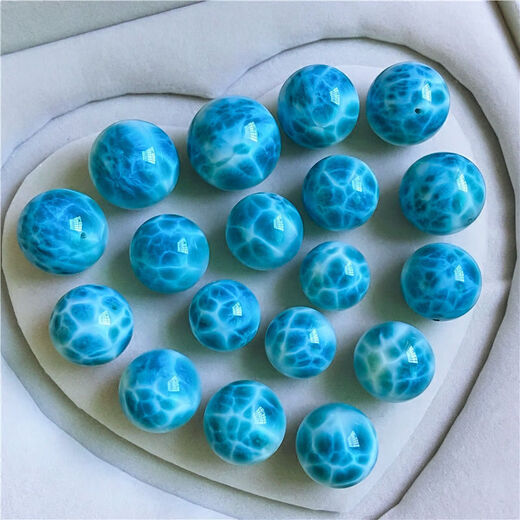 Nianfu sea pattern stone bracelet for men and women, loose beads, round beads, single beads, diy sea pattern stone bracelet, cultural toy jewelry, collection grade 12MM single bead