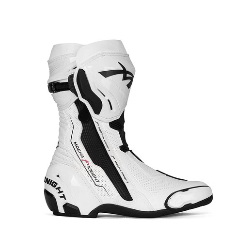 Pengcheng Mocha Knight MOCHAKNIGHT riding boots motorcycle motorcycle a-star riding boots long boots men's and women's track style all-season cycling shoes ivory white 44