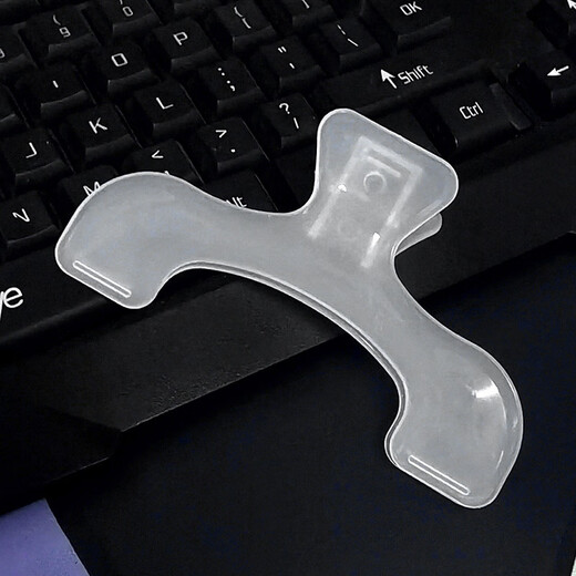 Hijab book holder stationery student transparent handbook note holder swallowtail clip bill document strong fixation large clip 1 pack (large clip)