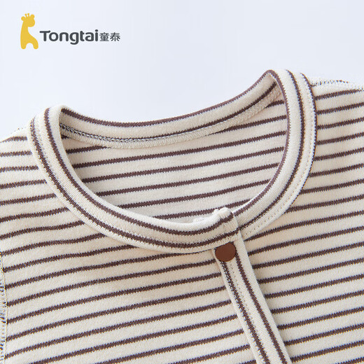Tongtai (TONGTAI) baby one-piece spring and autumn baby clothes children's outdoor clothing TS43J056-DS coffee 73cm