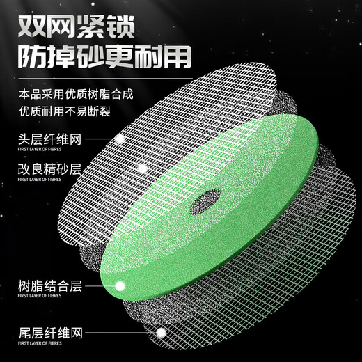 Delixi Electric cutting disc angle grinder 100 type metal cutting disc hand grinder grinding wheel polishing disc stainless steel cutting disc 125mm/green double mesh sharp type 25 pieces