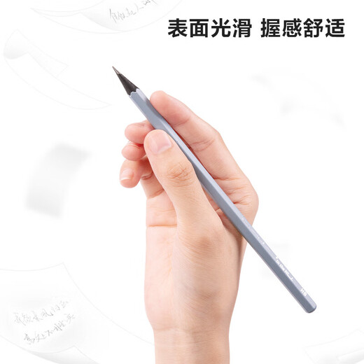 得力2b铅笔小学生专用一年级幼儿园儿童hb铅笔考试不断芯六角绿杆书写素描铅笔二年级涂卡笔2比铅笔 NS724 HB黑木 10支/盒