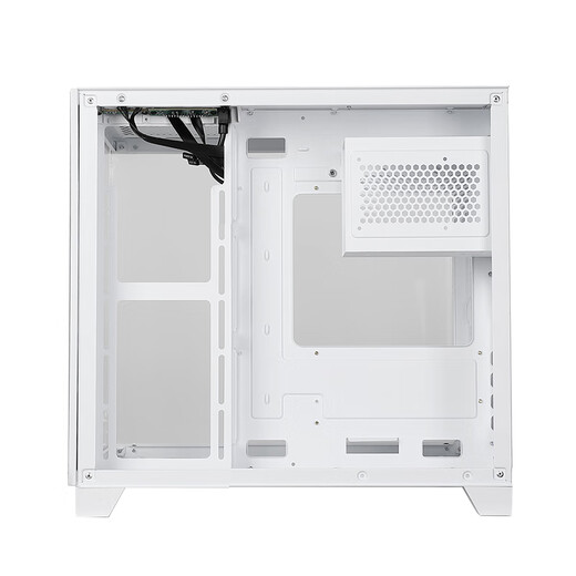 Huntkey S920 Blizzard Tempered glass side view Sea view gaming case Desktop computer case Supports 240 water cooling/M-ATX motherboard/air cooling, height limit 155mm S920 panoramic version white (supports 240 water cooling/air cooling, height limit 155) Supports M-ATX motherboard/240 water cooling