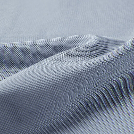 YOUNGOR short-sleeved POLO men's lapel machine washable mulberry silk blended fabric soft and comfortable business matching 2025 new product gray blue VSZS513118HFA L (recommended 135-150 Jin Jin equals 0.5 kg)