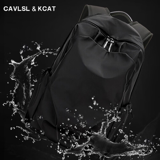 CavlslKcat Backpack Men's Backpack Casual Business Laptop Bag Large Capacity Travel Bag High School College Student Bag Black Large 15.6 Inch 30*19*47cm