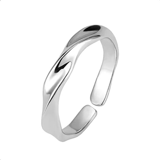 ROSENA SAMMI self-discipline S999 pure silver Möbius ring sterling silver ring boys trendy 2024 new men's single ring 999 pure silver/endless ring men's style