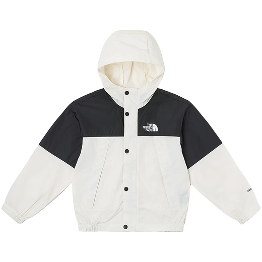 The North Face (The North Face) The North Face Children's Mountain Children's Jacket Boys and Girls Splash-Repellent Sun Protection Skin Jacket 25 Years New | 8B80 QLI/Dune White UPF40+ 140 (M) (140/68)