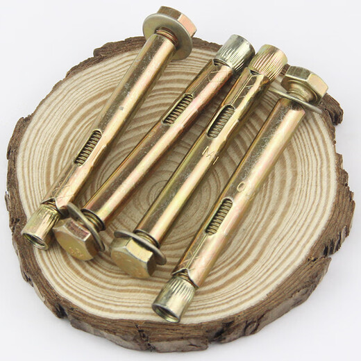 Jingxuan national standard external hexagonal internal expansion screw floor expansion deceleration belt explosion internal forced built-in expansion bolt m6m8 10*120 (12 pieces)