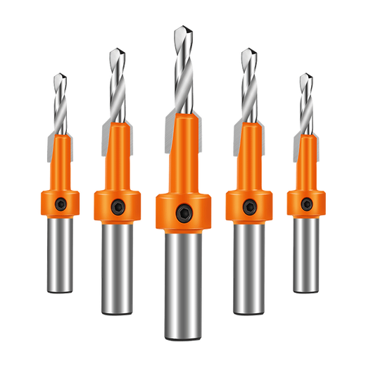Chengzhou countersink drill bit countersunk head taper hole woodworking screw installation expansion step drill self-tapping alloy hand drill guide hole wear-resistant industrial grade countersink drill 2.8*8*8