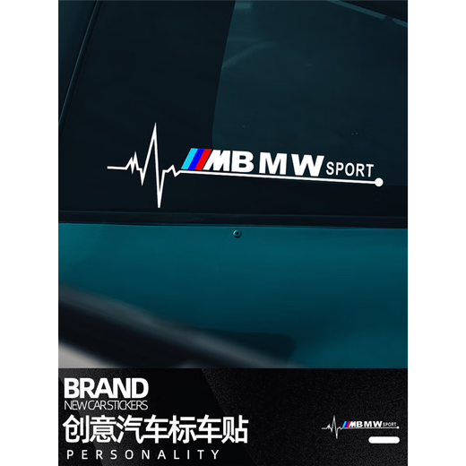 REACHNOW car stickers triangle window car stickers side window stickers Mercedes-Benz body front and rear bumper decorative pull-up stickers ECG model Honda white pair