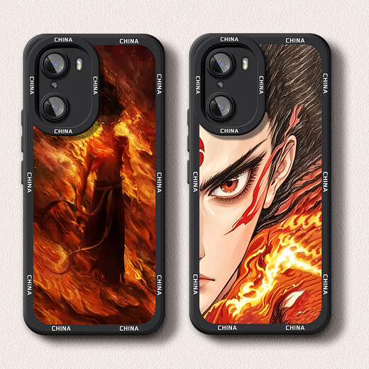 Zhang Ming is suitable for Honor 60 mobile phone case pro Guoman Nezha 60se cartoon animation silicone soft shell men's super hot new fashion honor protective cover black six-arm Nezha A Honor 60