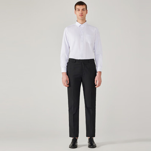 ROMON [High-end Business Series] 100-count long-staple cotton DP3.5 no-iron business casual formal shirt men's white 38