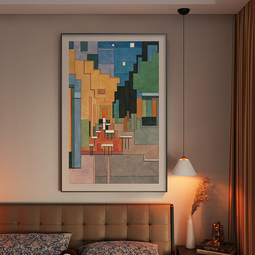 Long time no see, Van Gogh's famous painting, abstract living room decoration painting, light luxury and high-end sofa background wall hanging painting, floor-standing painting