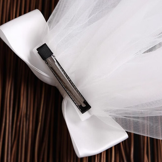 BBS Bridal Veil, Proposal, Proposal, Fluffy Tiara, Necessary Photography Props for Photo Registration, Bow Veil 45cm