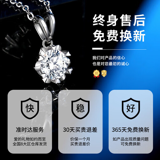 China Gold (CHINA GOLD) Starburst Snowflake Platinum Necklace Women's Platinum Pendant Collarbone Birthday Gift for Girlfriend and Wife Practical Wedding Anniversary Jingsuda Platinum Starburst Pendant-Pricing