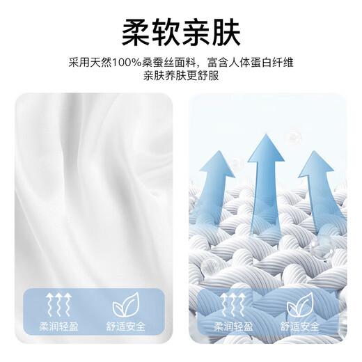 TA silk eye mask, mulberry silk sleep, light-blocking and breathable, universal for men and women, comfortable for lunch, cool in summer, black