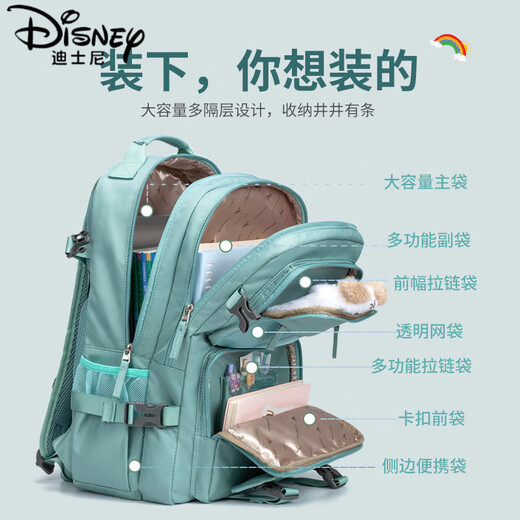 Disney (Disney) Школа младшая средняя школа для девочек -школьников 2025 г. Новый гораздо большие бремя защиты от хребта.