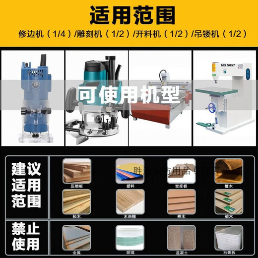 木工45度榫合刀头修边机铣刀雕刻机合金刀直角拼板刀榫接刀工具工业品胜途 zx12138建议加工木板厚度95mm127mm的