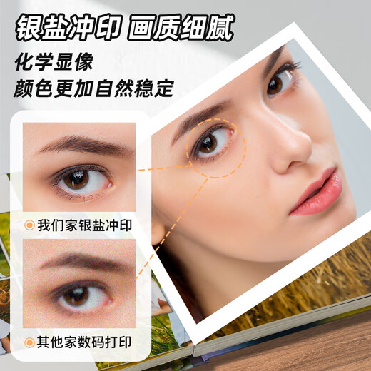 Polaroid printing, life four-frame printing, photo development, photo washer, photo film in mobile phone, film development, narrow version of 4 photos, customized with pictures, retro style, other sizes, Fuji Crystal Color Flagship Glossy