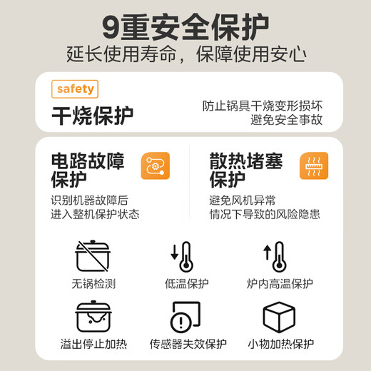 Midea household induction cooker, ultra-fierce and high-power induction cooker stove, cooking battery stove new ultra-thin large panel MC-E22BH02