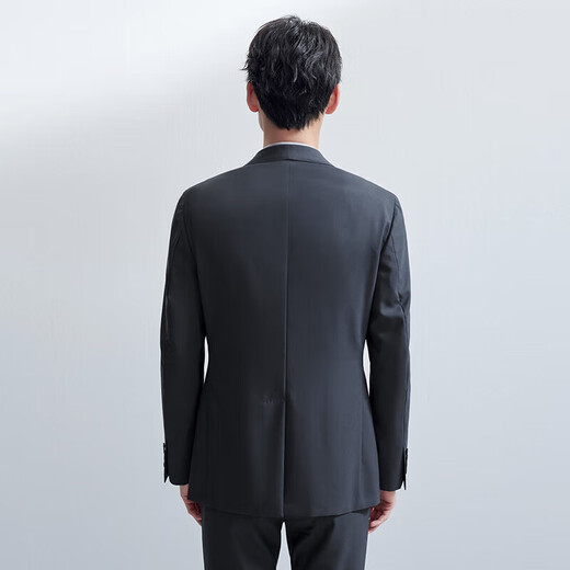 Angel Bird Wool Suit (Single Top) Business Men's Suit Textured Slim Fit Jacket KEBB241013 Gray 48A