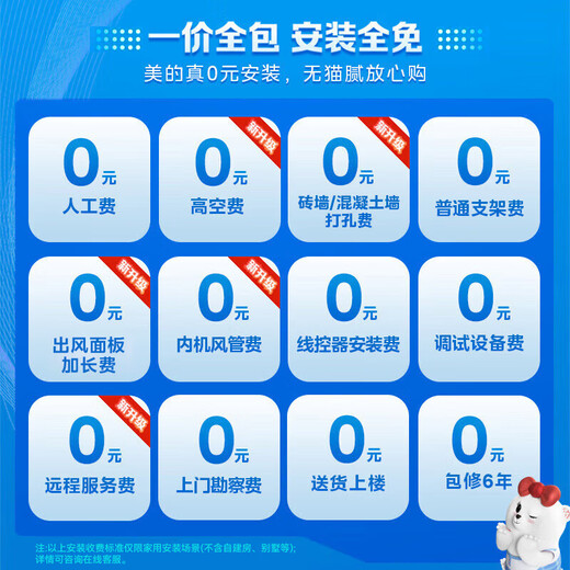 Midea air duct machine 3 hp first class energy efficiency one-to-one starlight whole house smart connected living room hidden full DC inverter central air conditioner Starlight 3 hp first class energy efficiency starlight fashion version (32~40)