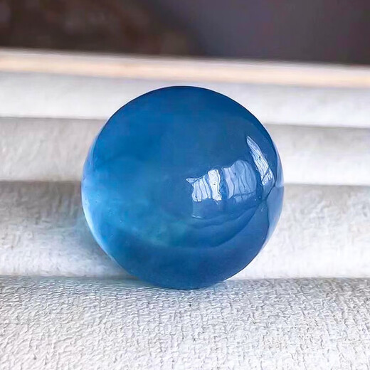 Guran 7A natural ice devil blue 6-20mm single bead non-hole pendant DIY crystal multi-treasure bracelet 7A boutique 20mm single bead