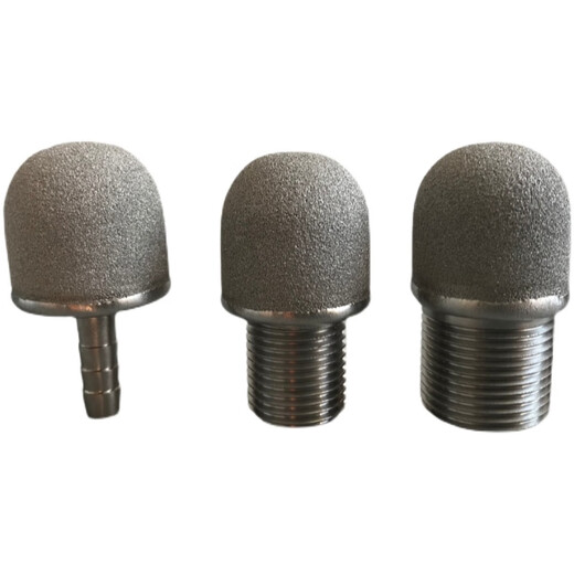 Titanium aeration tube microporous aeration head tube aerator stainless steel aeration disk corrosion-resistant and oxidation-resistant diameter 60mm height 200mm 4 extra wires