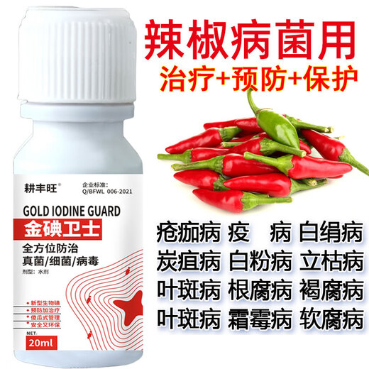 Gengfengwang pepper special agent, pepper disease medicine, gray mold early and late blight, wilt, downy mildew virus disease, pepper medicine 500ml (30 acres)