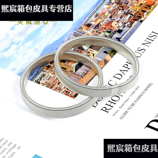 Qian Lianyu roll-up sleeve artifact shirt sleeve cuff arm ring men's shirt cuff fixed sports bracelet women's elastic strap cufflinks 10 silver pair two