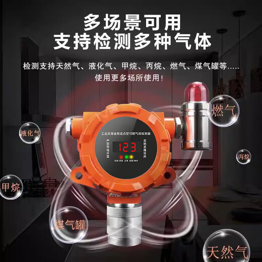 Likoan commercial gas alarm liquefied petroleum gas alarm catering hotel gas natural gas alarm automatic shut-off valve small catering gas alarm propane/methane
