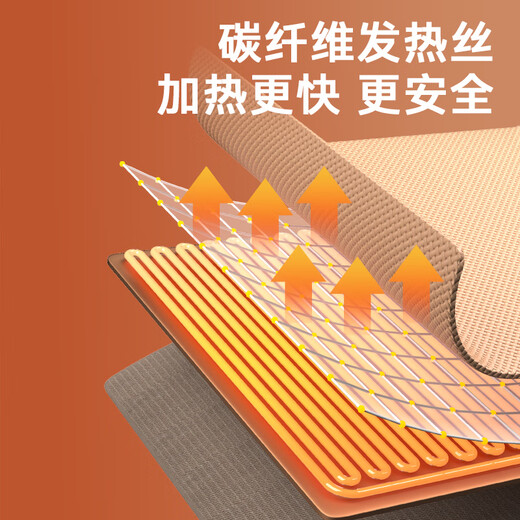 Merf Yunshang Electric Heating Blanket Heating Warming Shawl USB Washable Leg Cover Shawl Outdoor Home Office Carbon Nano Festival Edition Maple Leaf Red + Large Power Bank