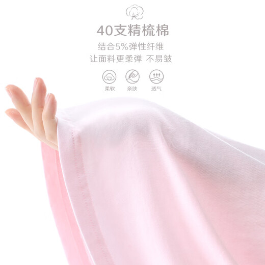 Duomiaowu girls nightgown 2025 summer new children's A-class pajamas big children's cotton girl princess style thin home clothes rabbit style (combed cotton) pink 10972 110