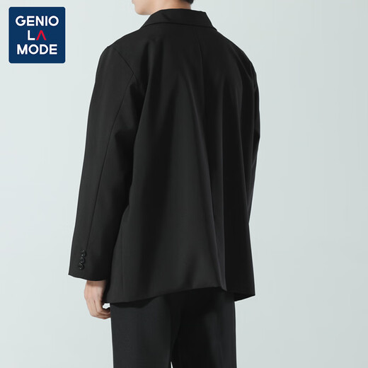 GENIOLAMODE brand suit men's solid color slim casual single suit jacket handsome men's wedding groomsmen suit casual suit dress
