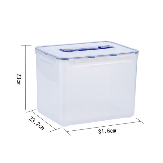 Verriegelungsschloss Kunststoff Frischkiste große Kapazität 12 l Kühlschrank Aufbewahrungskamera Stempel versiegelter Korn Fruchtfutter 2,6 l HPL826 Frische Box 6L Frischbox
