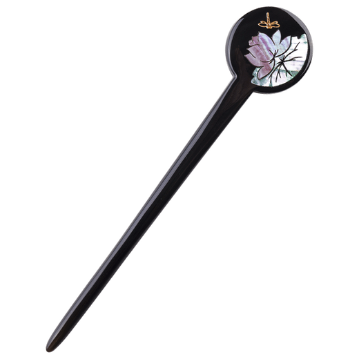 Shilihe original antique style hairpin ox horn hairpin Hanfu hair accessories modern simple mother-of-pearl hairpin gift for girlfriend and best friend Xiaohe hairpin