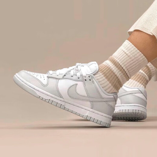 耐克（NIKE）男鞋休闲鞋夏季新款DunkLow低帮轻便运动鞋低帮滑板鞋DD1391-002 DD1391-103灰色白 45