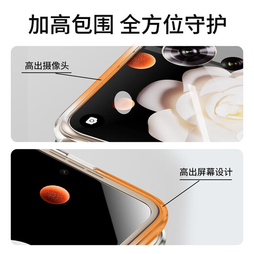 Biaz suitable for Honor magic v flip mobile phone case Magic V Flip protective cover folding screen clamshell all-inclusive anti-fall ultra-thin transparent hard case JK688 transparent