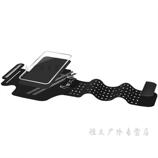 Zailu running mobile phone carrying artifact running mobile phone arm bag arm arm sleeve men's sports and fitness wear on the arm black large size 6 o'clock 9 inches universal