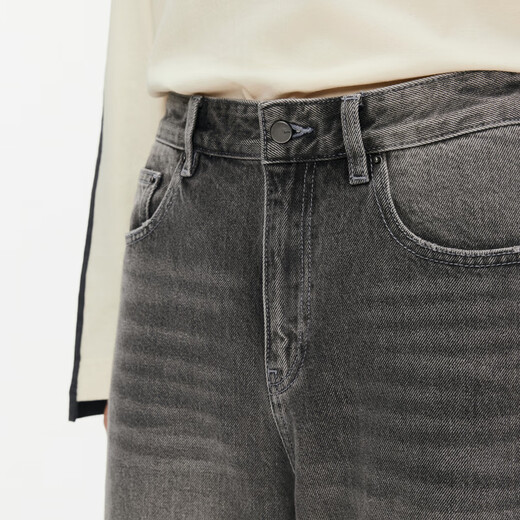 Jiangnan Buyi (jnby) [gleicher Stil im Einkaufszentrum] 24 Herbst Neues Produkt Denim Loose Wide-Leg Hosen 5o9e12530 998/Denim Dark Grey L.