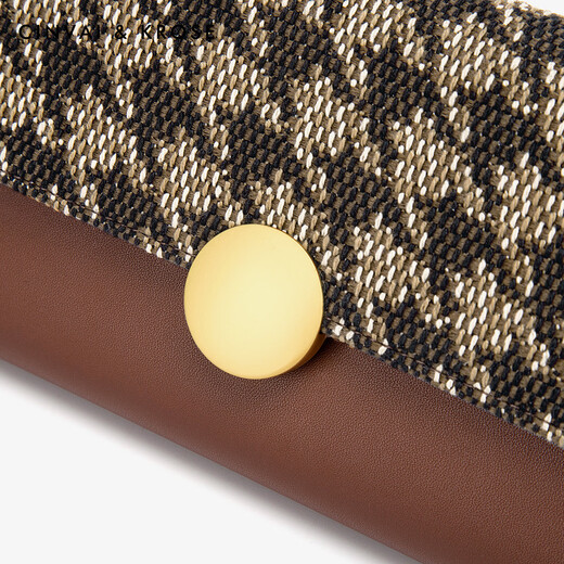 CinvaiKrose Light Luxury Wallet Women's Long Coin Purse Multiple Card Slots Wallet Women's Clutch Birthday Valentine's Day Gift for Girlfriend CK Wallet-Brown Gift for Girlfriend and Wife