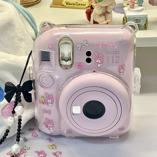 Fuji (FUJIFILM) Polaroid mini12 mini11/7/9 upgraded model, photo paper, one-shot imaging camera, birthday gift, Mini12 light cherry pink (ready in stock), official standard + Ins style photo frame + photo album + crystal case