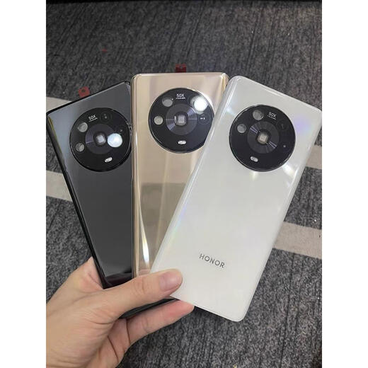 I is suitable for Honor Magic 4pro back cover original disassembly magc4 back shell glass battery cover mobile phone original shell Magic4pro bright black without frame