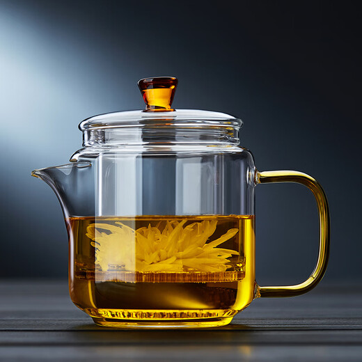Quandu Teapot Glass Tea Maker Thickened Heat-Resistant Glass Teapot Filter Teapot Kung Fu Tea Set