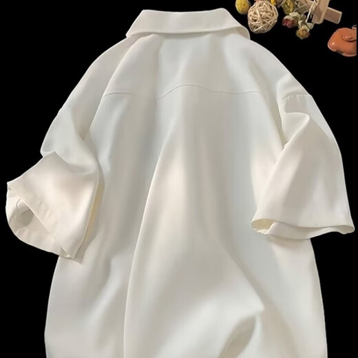 7 excellent products New Chinese style national style shirt men's summer thin ancient style casual loose shirt embroidered short sleeve GCFS-W1283 black M