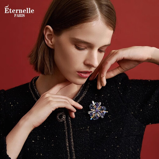 Eternelle French eternal original design brooch, high-end temperament, autumn and winter accessories, collar pin, corsage, birthday gift for girls